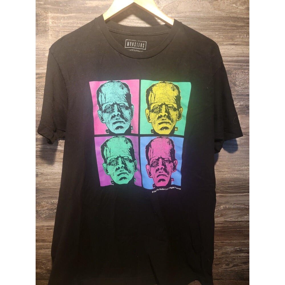 Universal Studios City MONSTERS Frankenstein T-Shirt Pop Art Tee Size Large